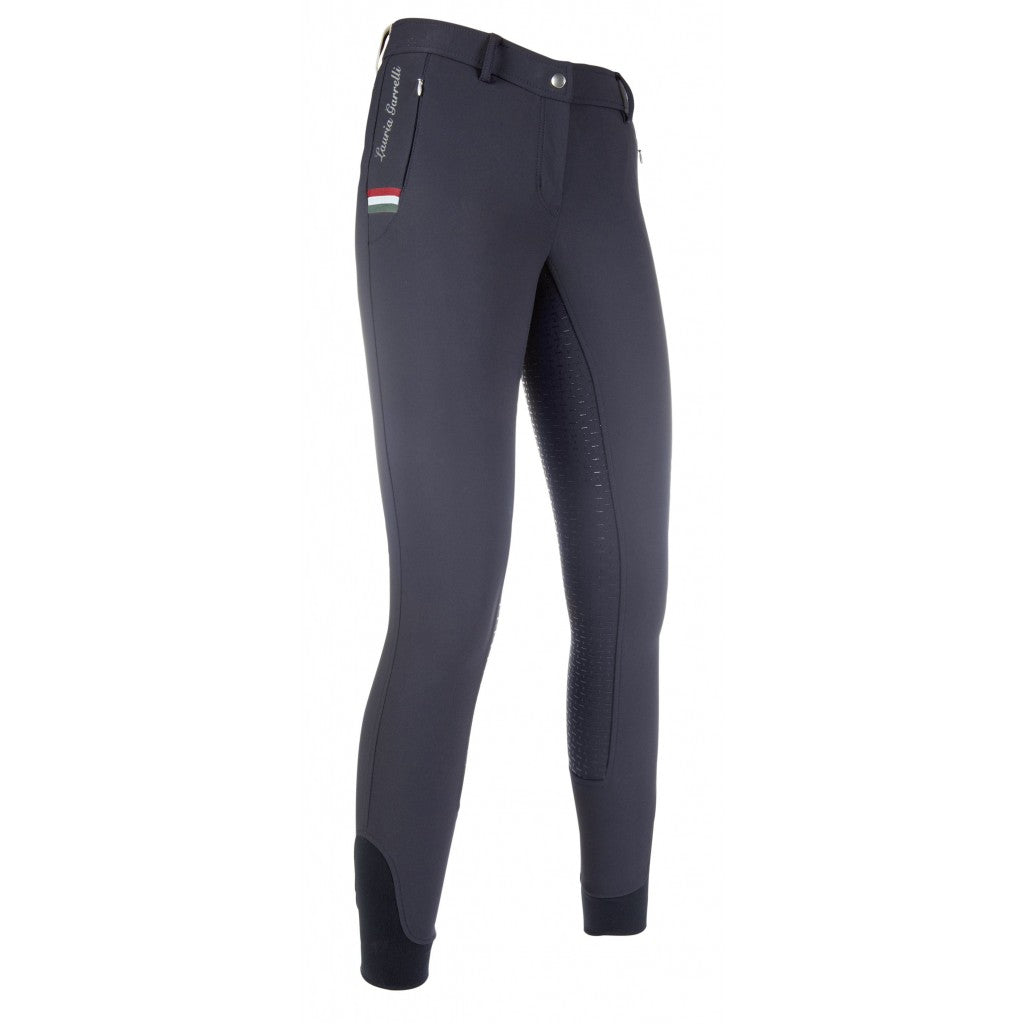 HKM Ladies Riding breeches -LG Basic Italy-silicone full seat