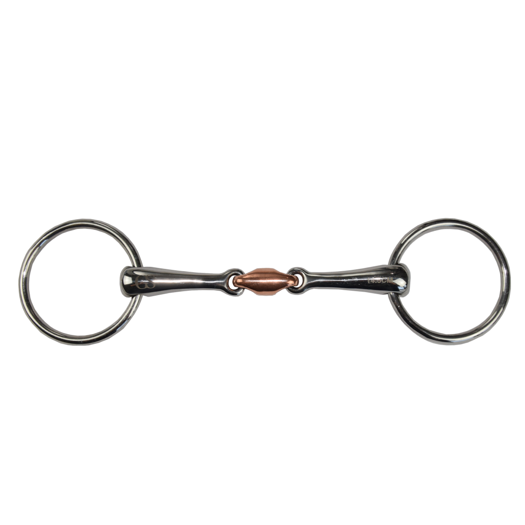 GS Equestrian Loose Ring Copper Lozenge Snaffle Bit