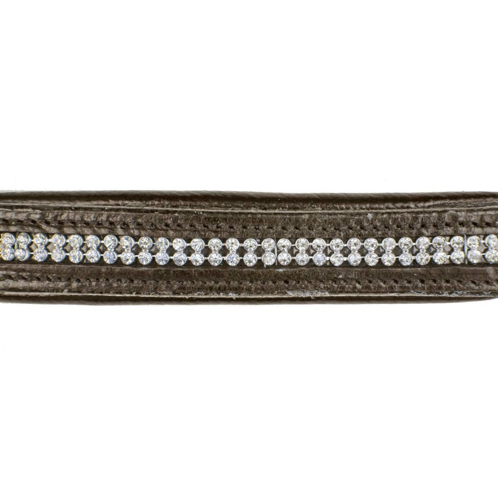 HKM Leather Head Collar -Diamond-