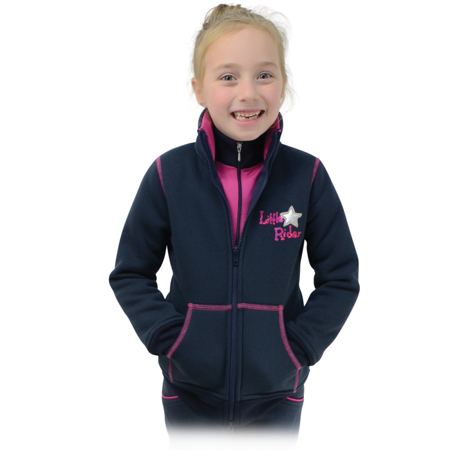 Little Rider Shimmering Star Zip Fleece