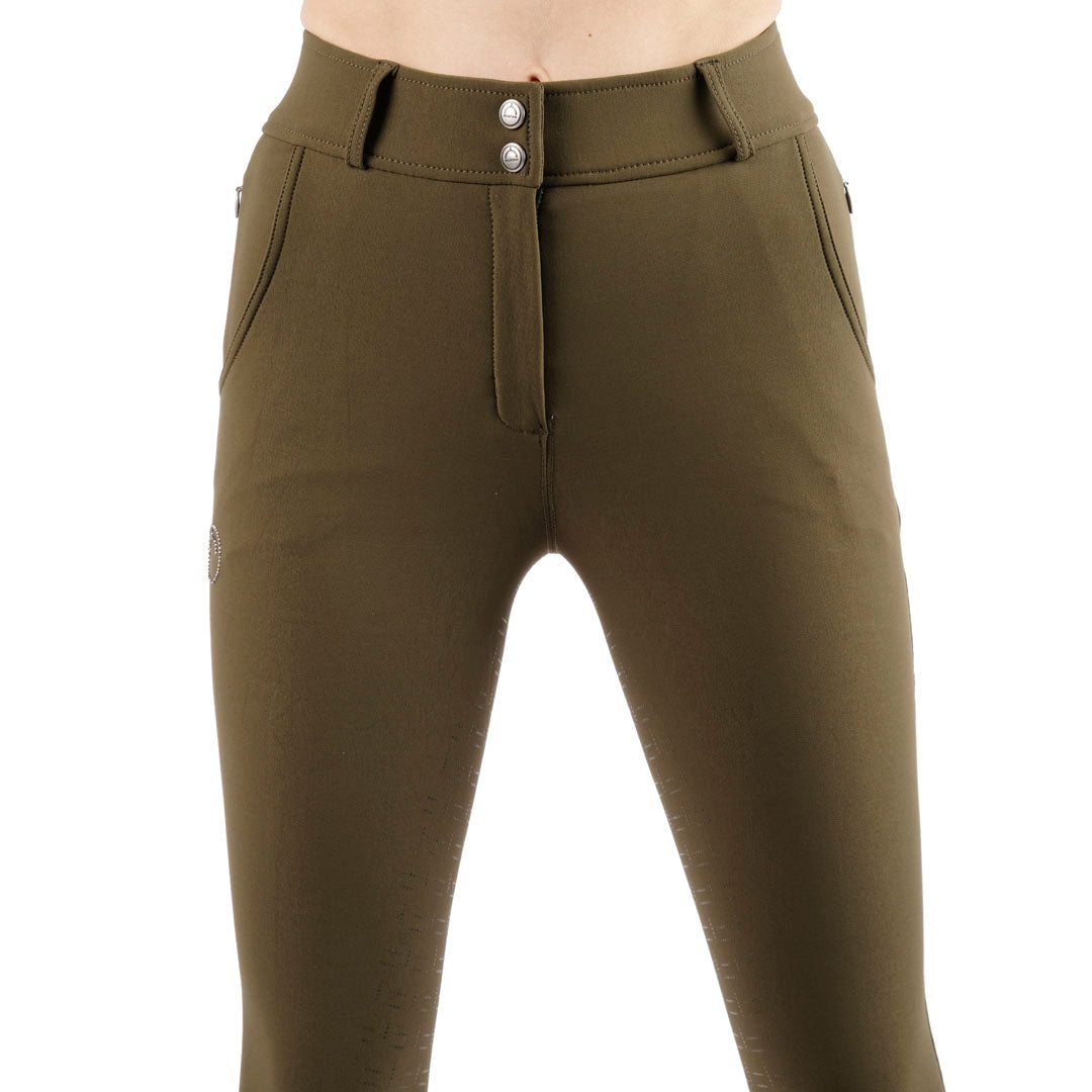 Montar Briella Crystal Detail High Waist Full Grip Ladies Riding Breeches