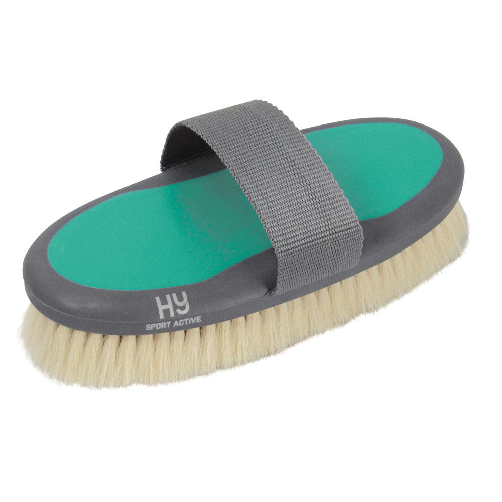 HySHINE Active Groom Goat Hair Body Brush