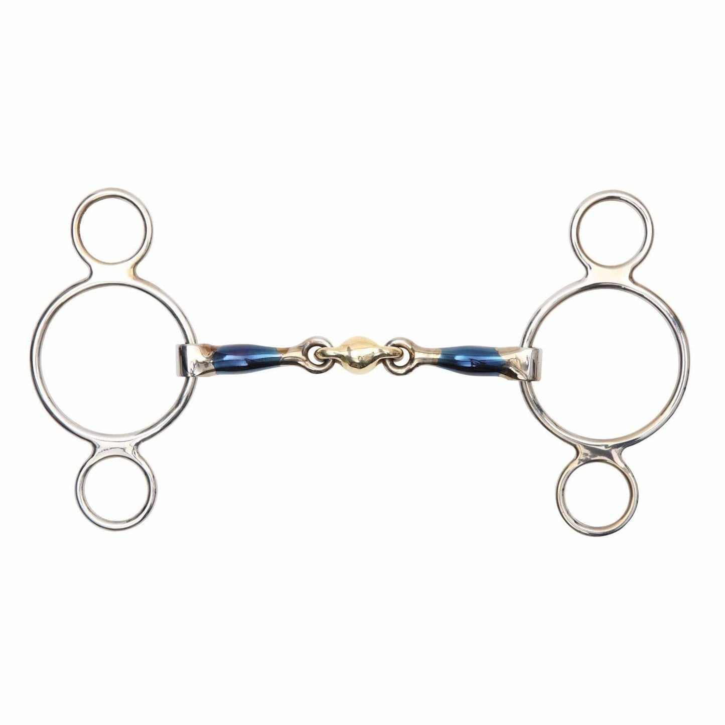 SHIRES Azules dulces de hierro dulce dos anillos con rombo
