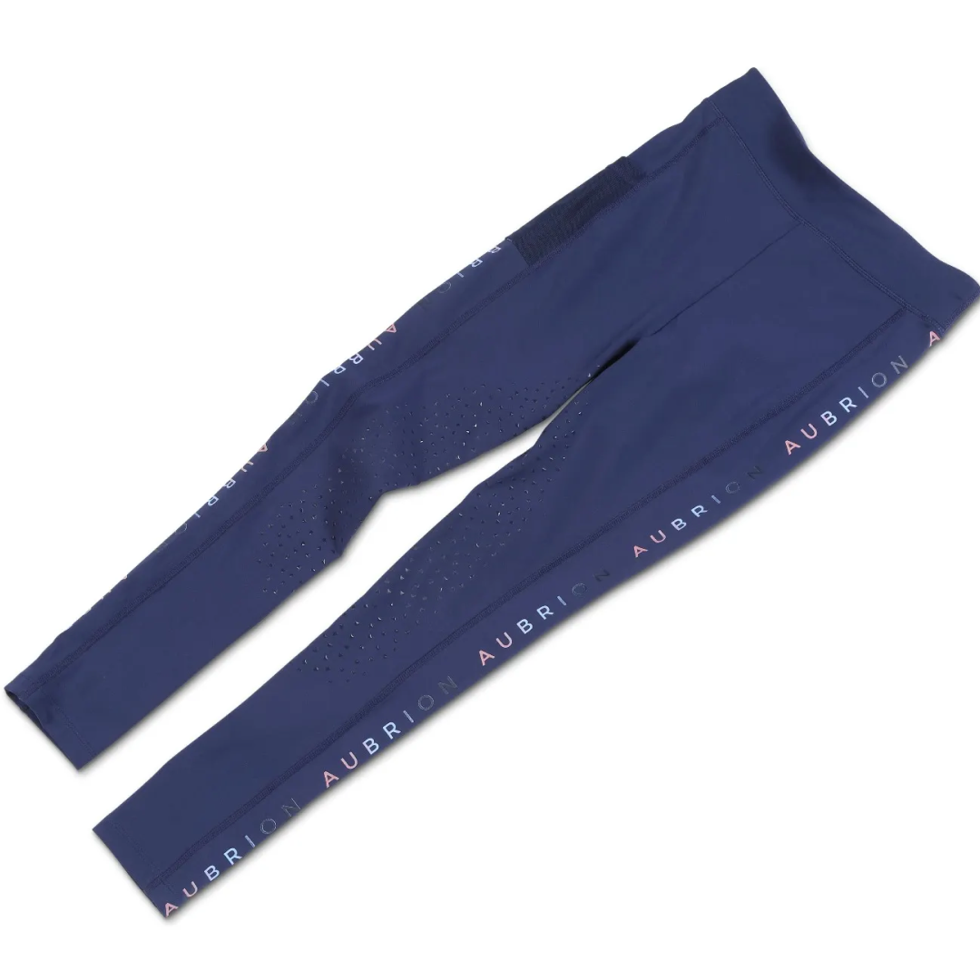 Shires Aubrion Brook Logo Maids Riding Tights