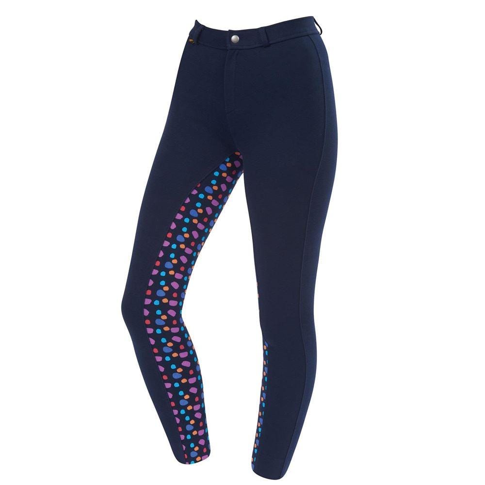 Saxon Childs Warm Up Cotton Euro Seat Childs Pattern Jodhpurs