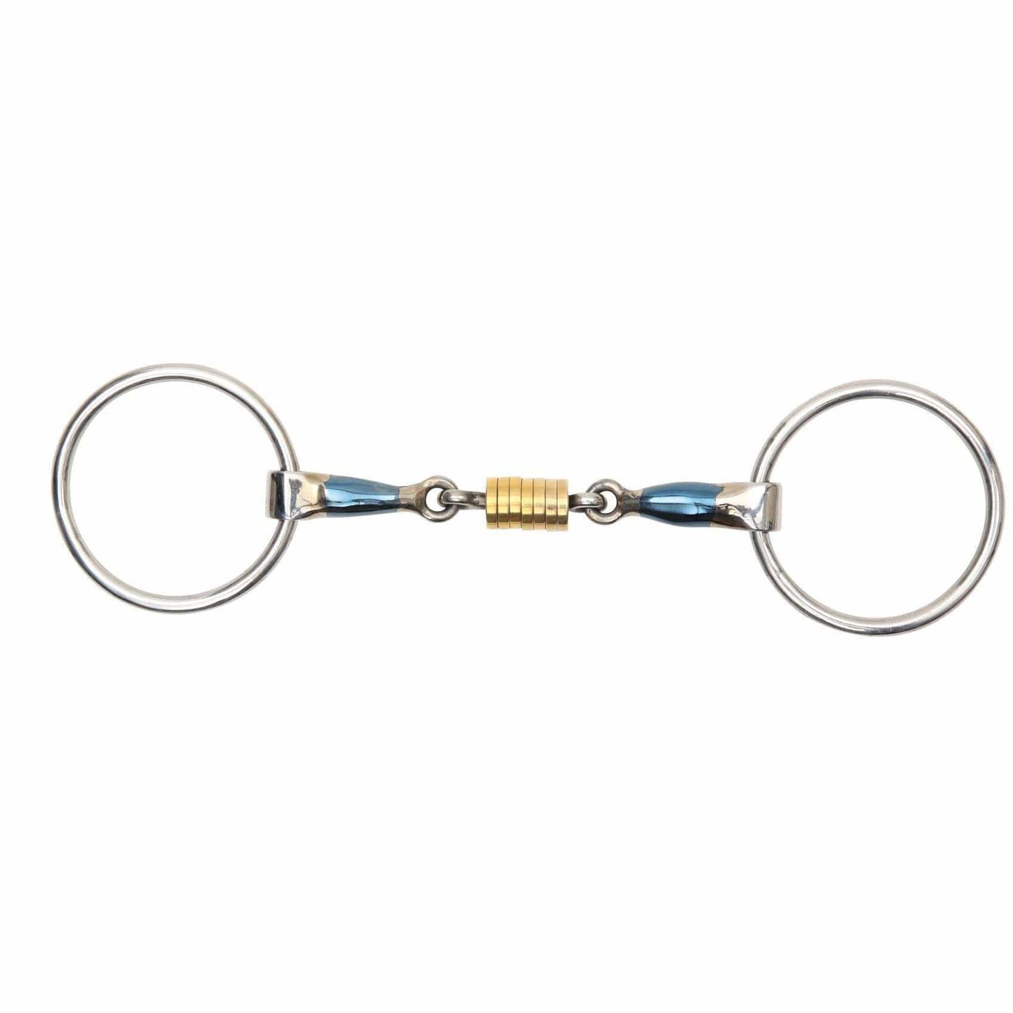 SHIRES Azul anillo suelto de hierro dulce con enlace de rodillo