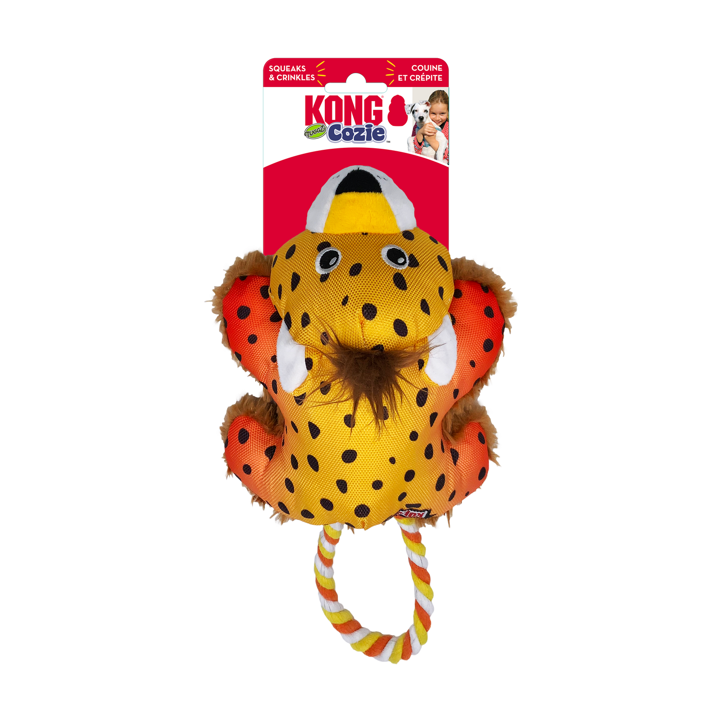 KONG Cozie Tuggz Cheetah