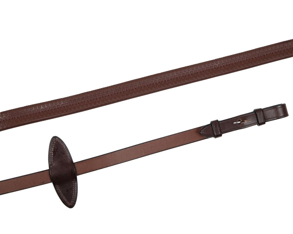 Montar Rubber Reins With French Hooks SS ECO Leather