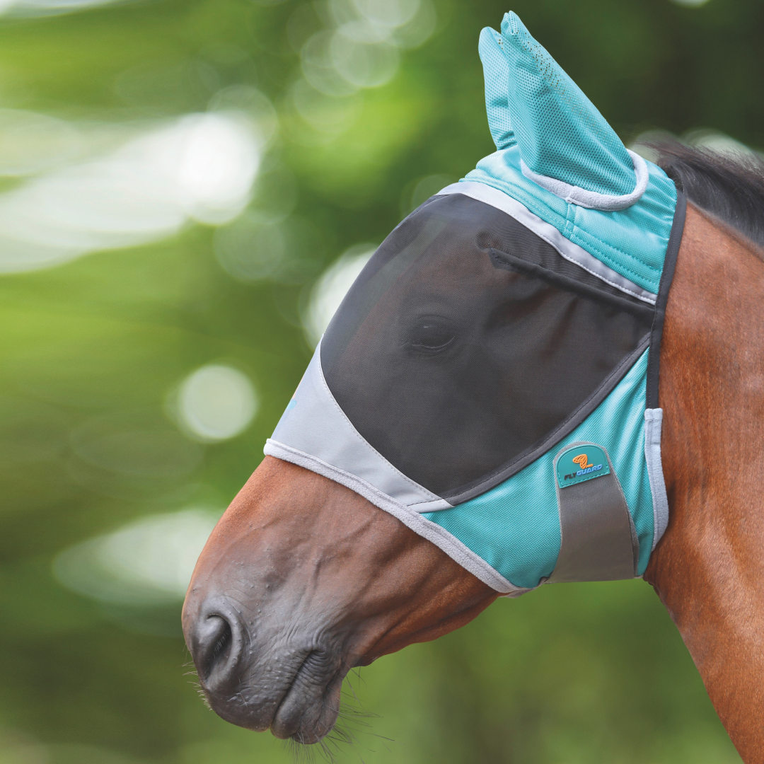Shires FlyGuard Pro Deluxe Fly Mask With Ears