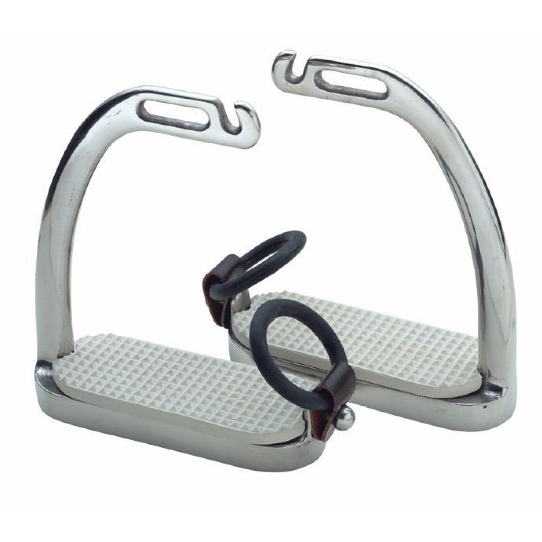 SHIRES Fillis Stirrups de seguridad de pavo real