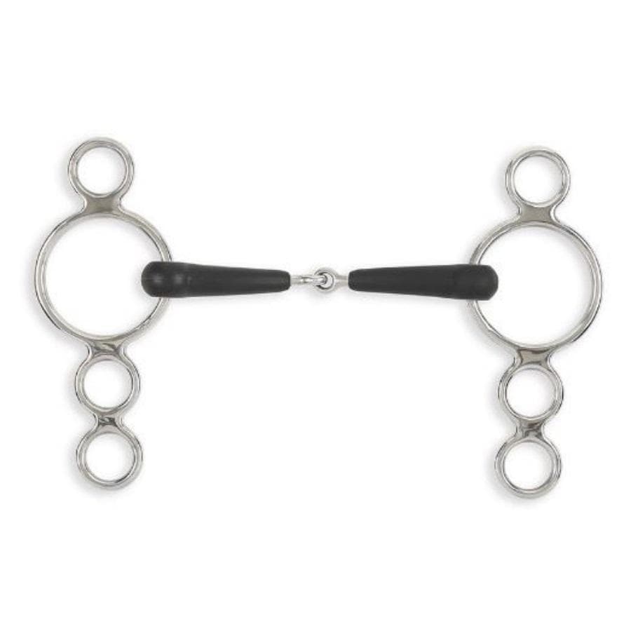 Shires Equikind+ Three Ring Dutch Gag Jointed Mouth Bit
