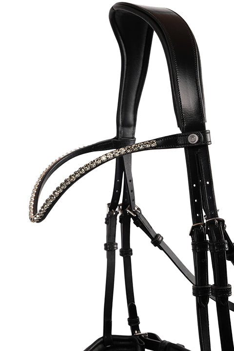 Montar Fair Curved Grey Crystal Browband