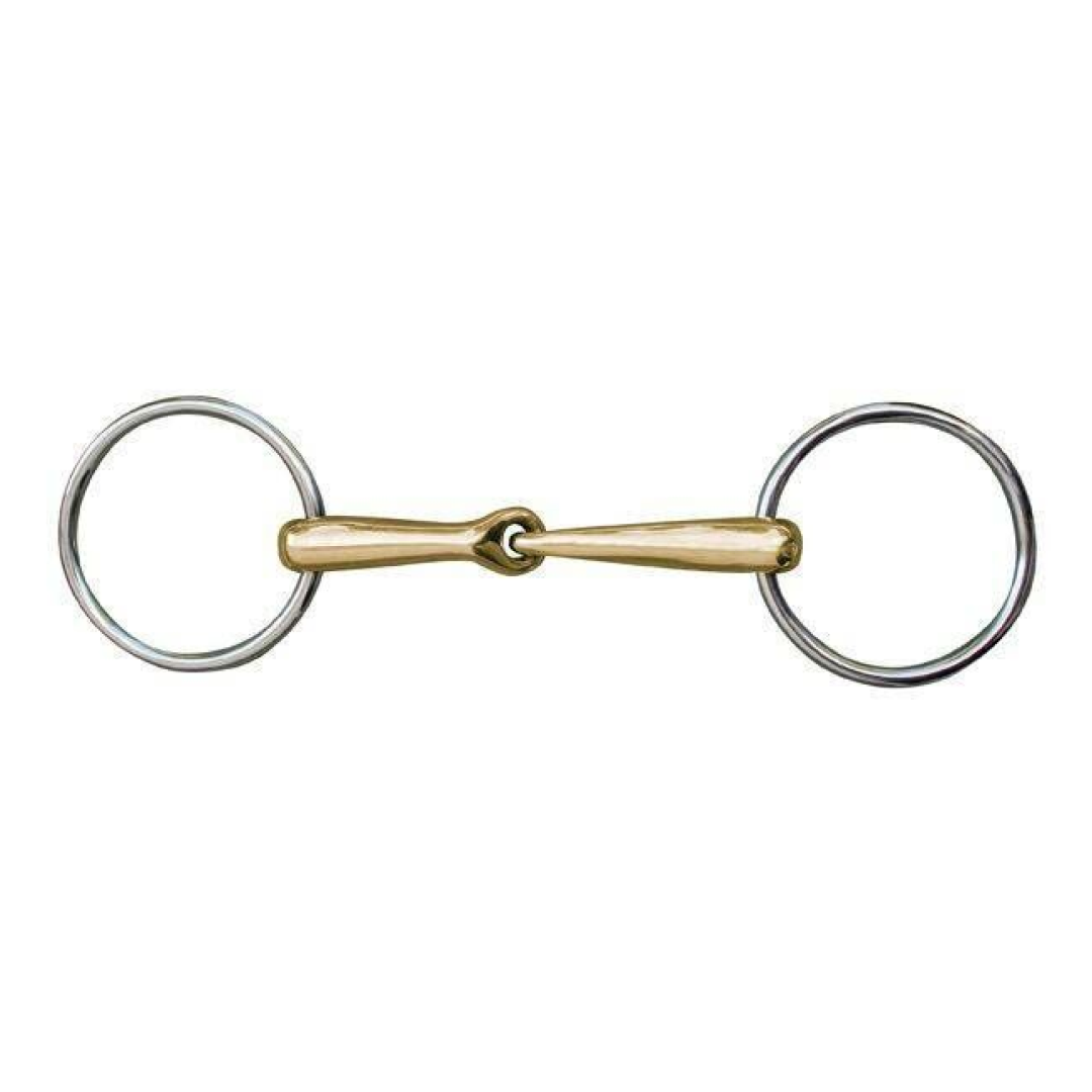 HKM 16mm Anatomic Loose Ring Snaffle With Argentan Coating