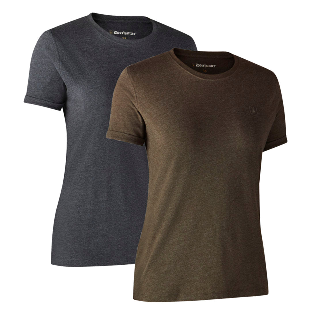 Deerhunter Ladies Basic T-Shirt - 2 Pack