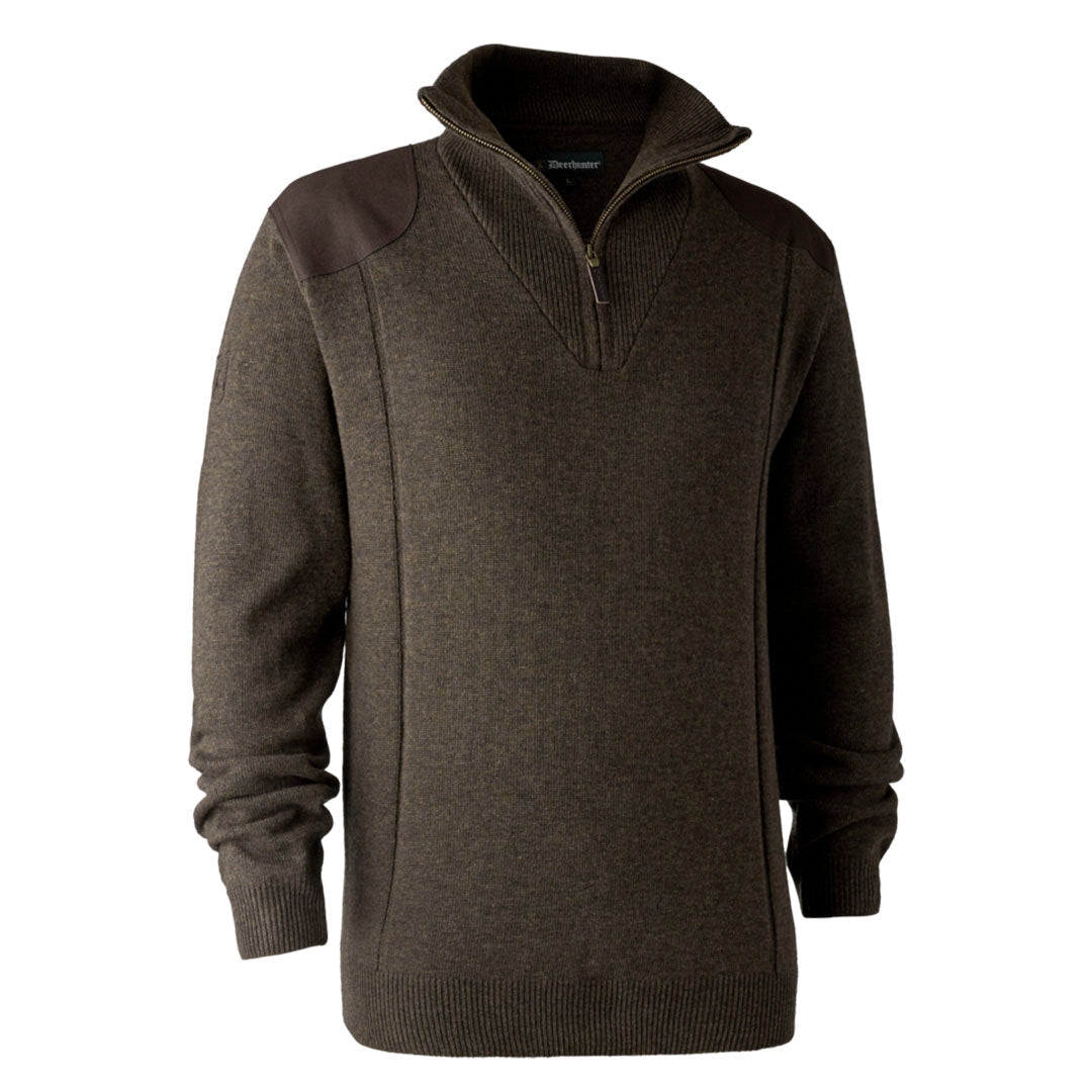 Deerhunter Sheffield Men's Zip-Neck Knit Jumper