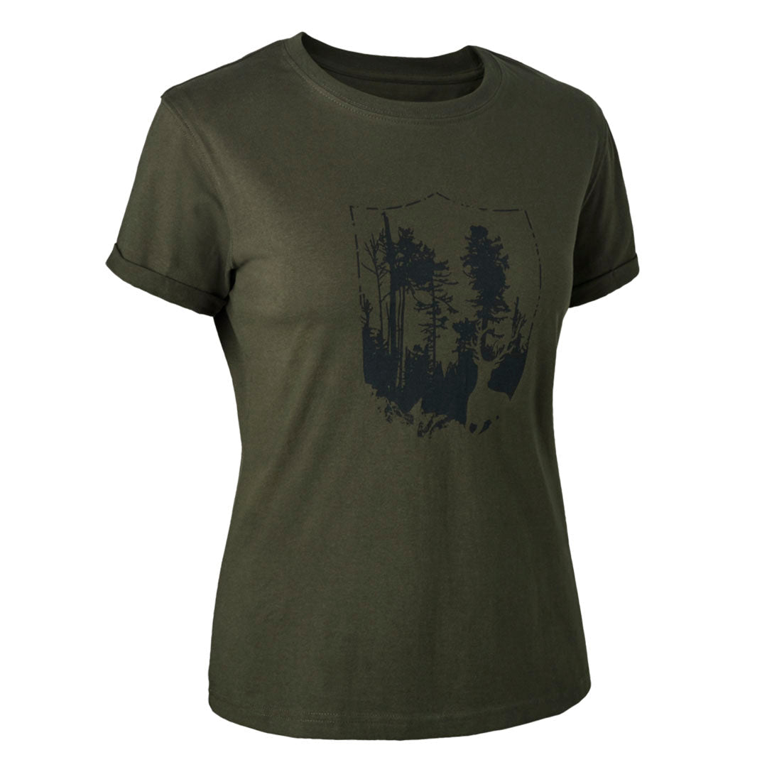 Deerhunter Shield Print Ladies T-Shirt