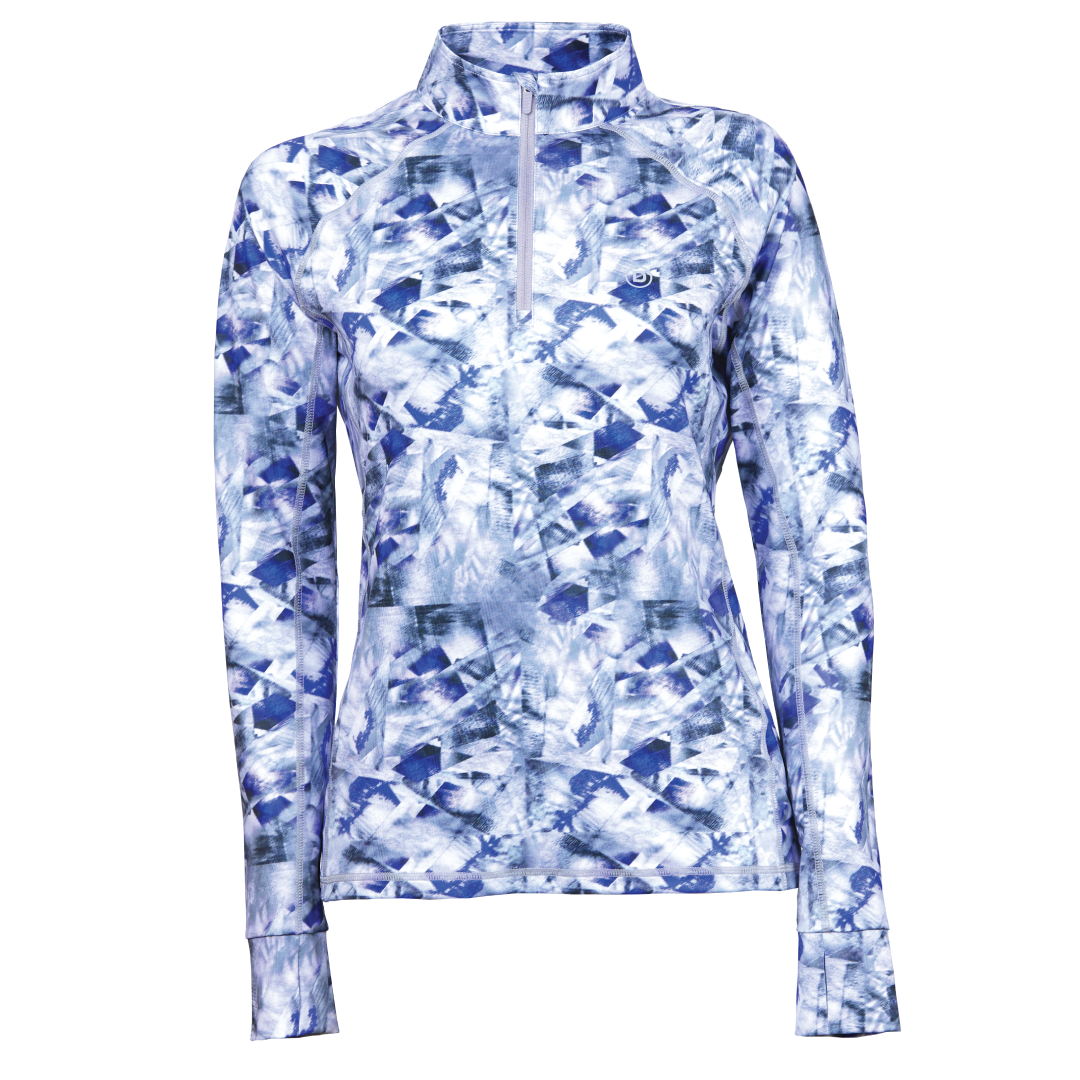 Dublin Sapphire Print Long Sleeve Top