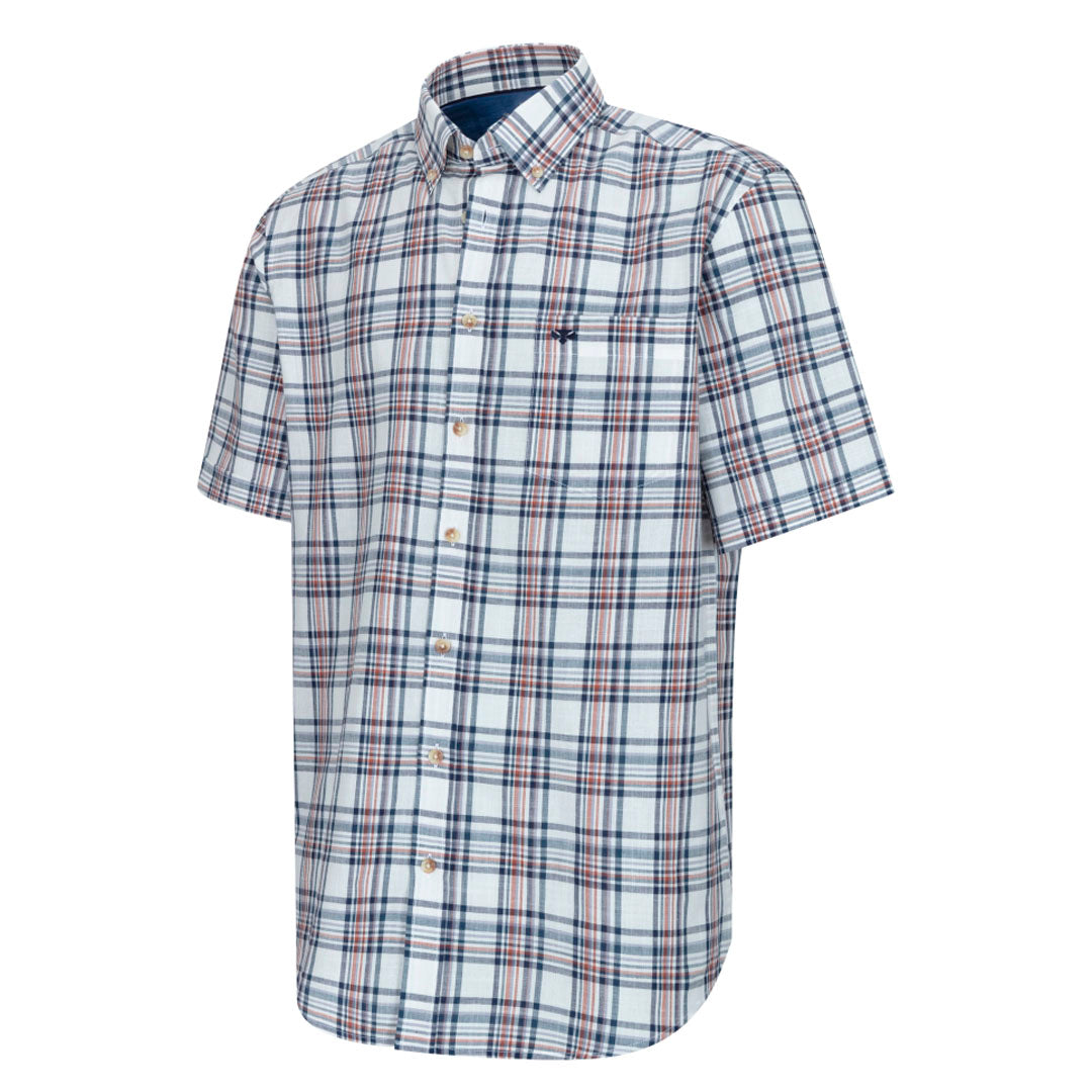 Hoggs of Fife Girvan Men's Short Sleeve Checked Shirt