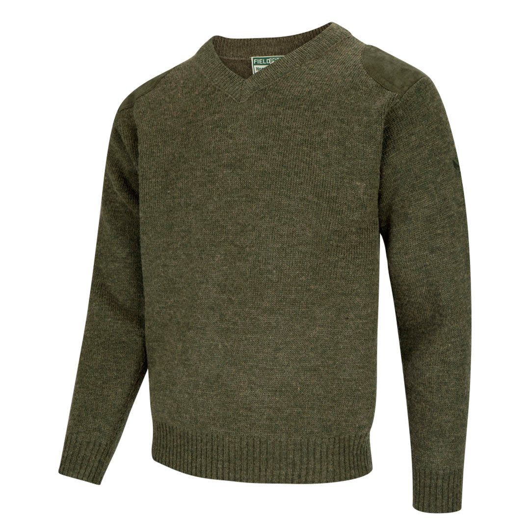 Hoggs of Fife Melrose Men's V-Neck Hunting Pullover Sweatshirt