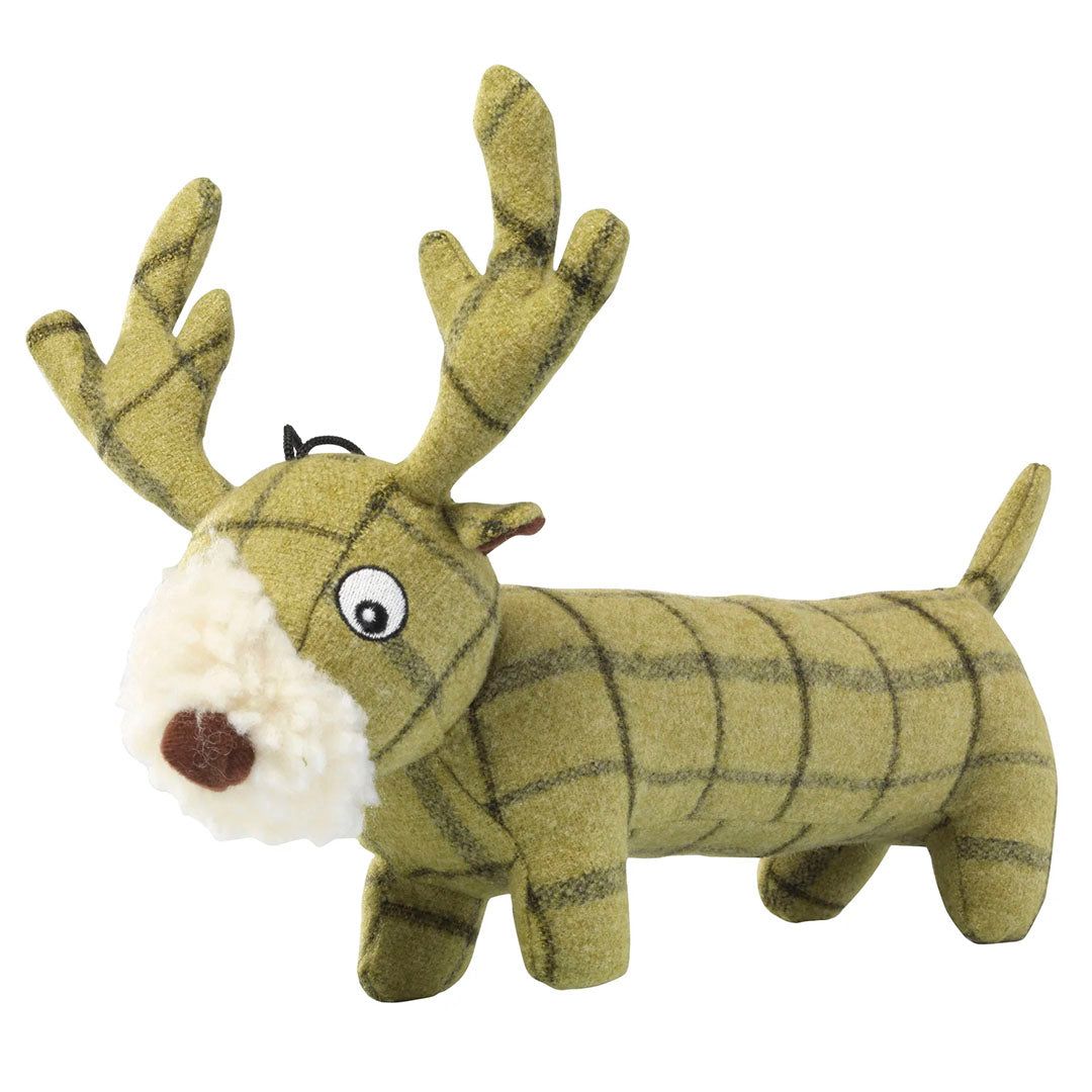 House of Paws Tweed Plush Long Body Dog Toy