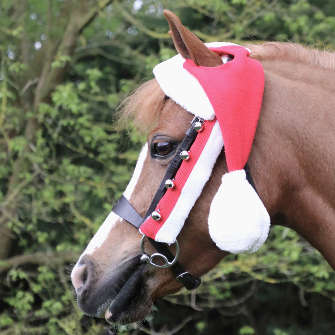 Hy Equestrian Christmas Santa Horse Hat