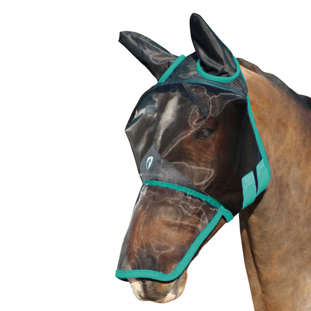 Hy Equestrian Mesh Full Mask with Ears and Nose