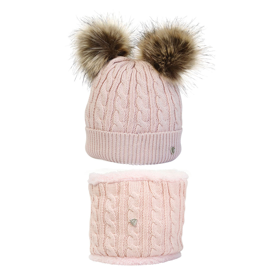 Hy Equestrian Morzine Children's Hat and Snood Set