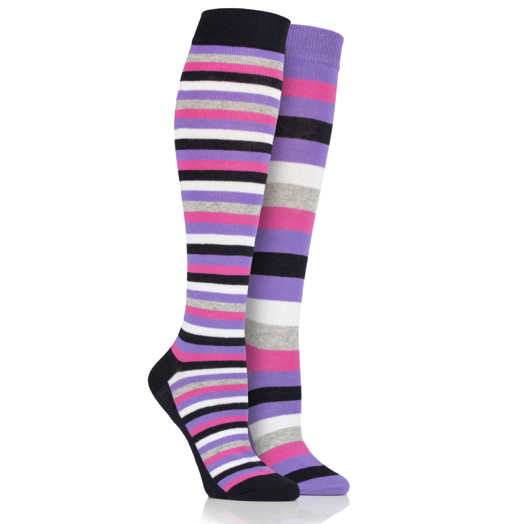 Storm Bloc Children's Light Weight Kelso Jacquard Stripe Socks