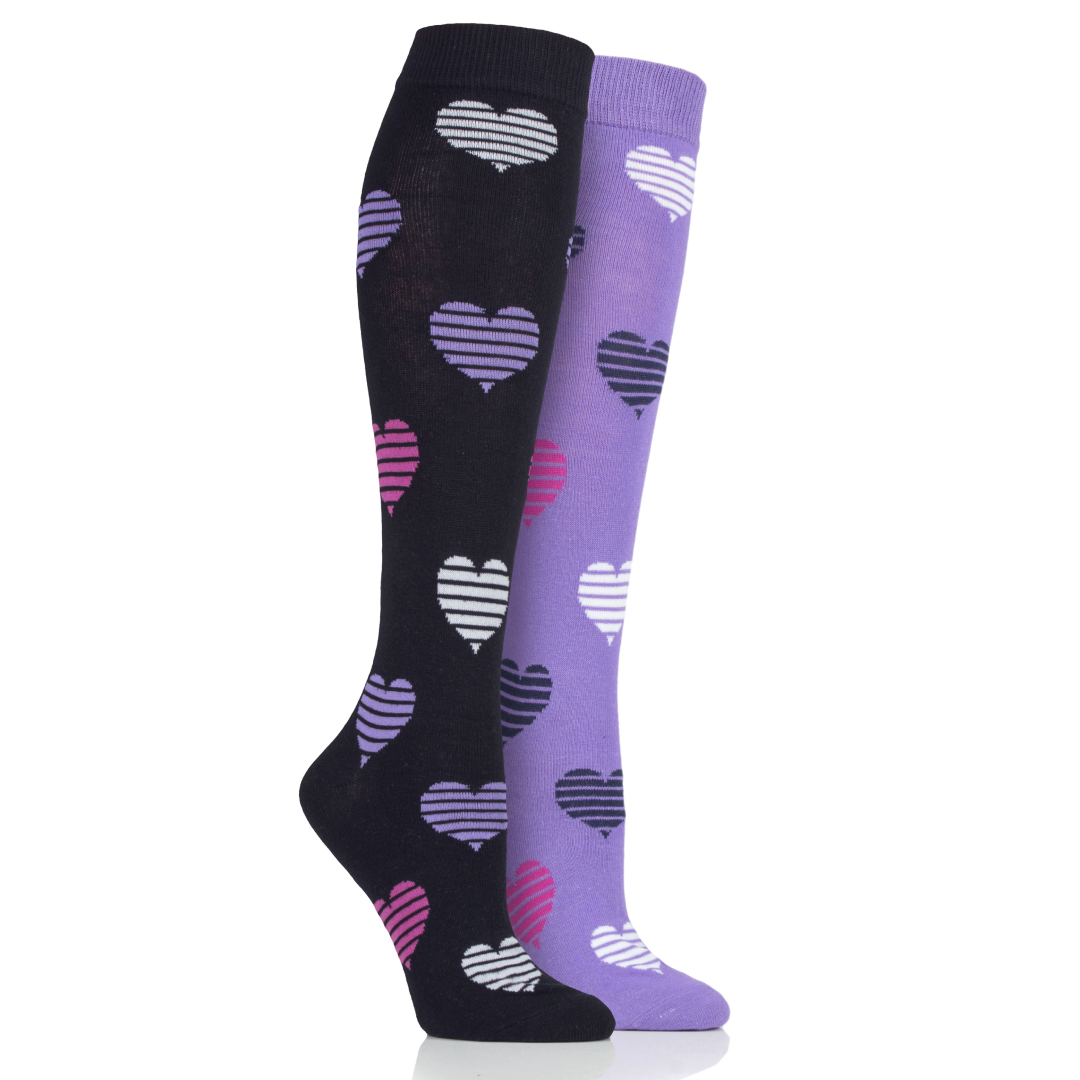 Storm Bloc Children's Light Weight Chester Jacquard Heart Socks