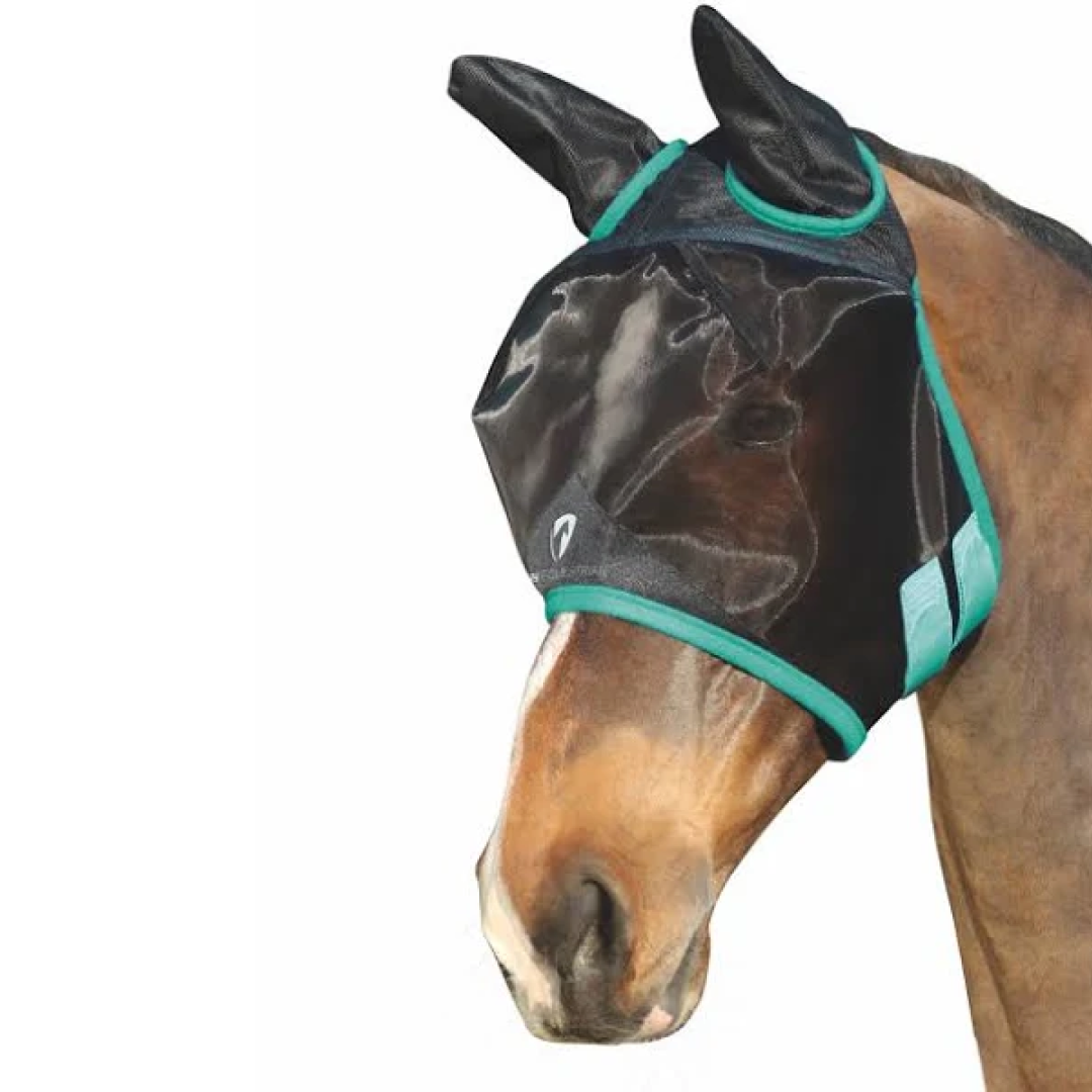 Hy Equestrian Mesh Half Mask with Ears