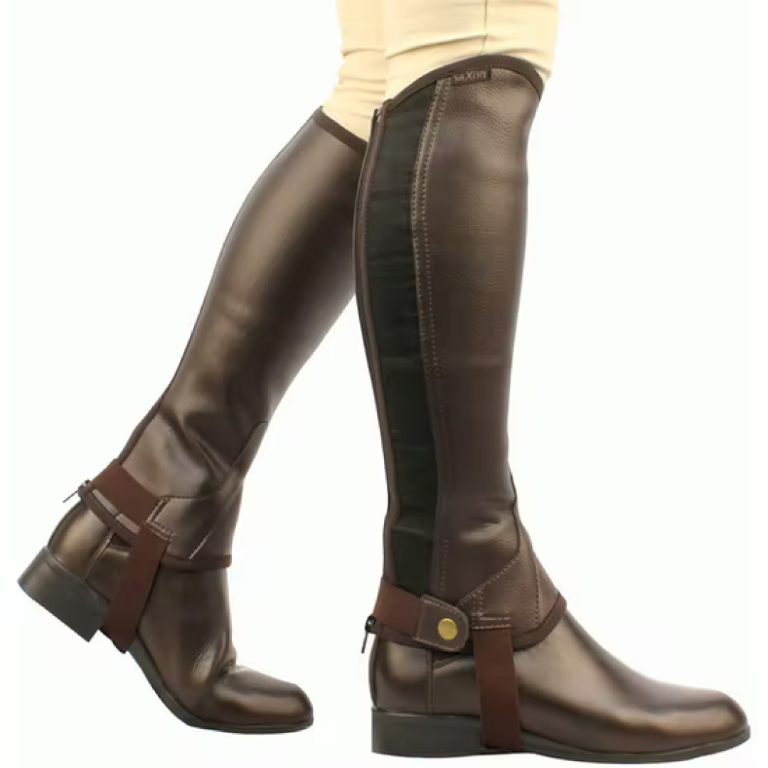 Saxon Equileather Half Chaps - Childs