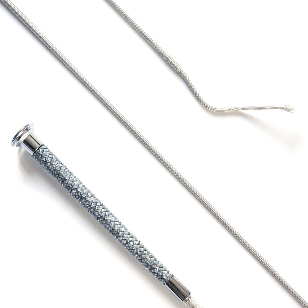 KM Elite Dressage Whip with Silver Braided Grip