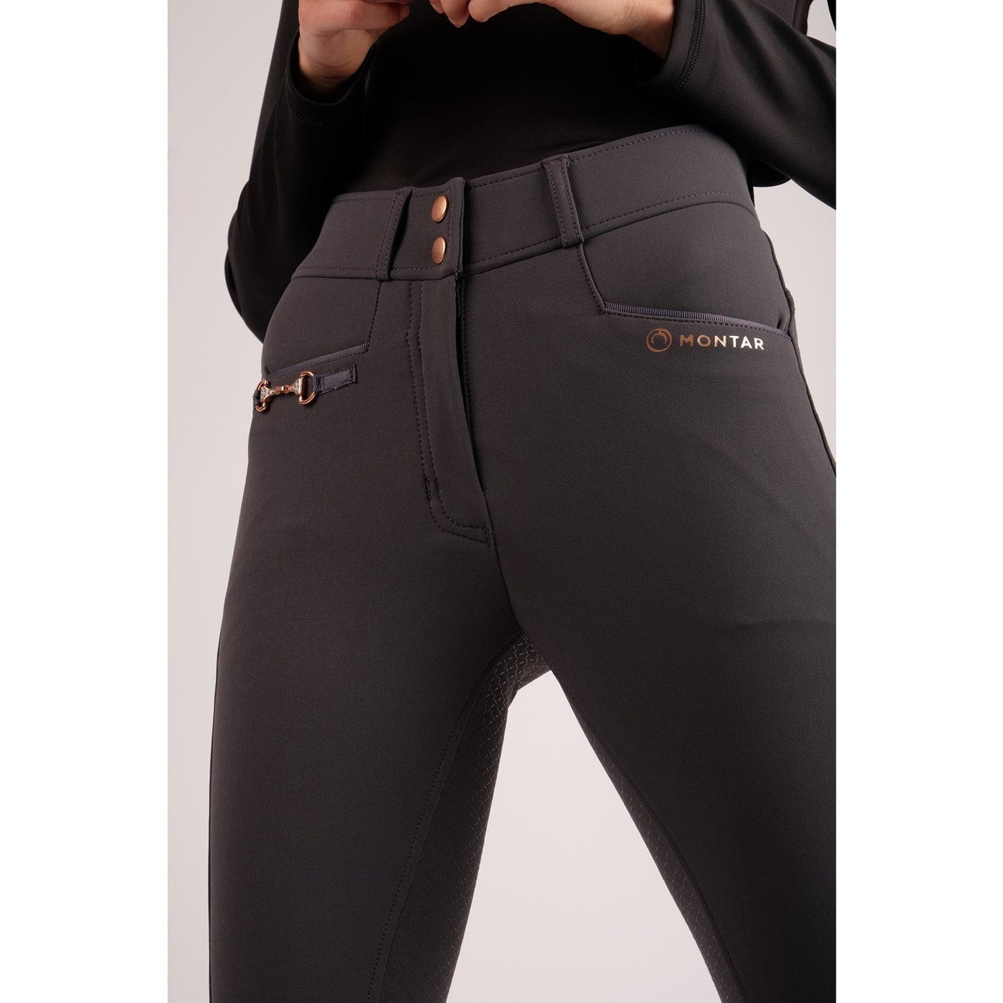 Montar Molly Yati Rose Gold Highwaist Full Grip Breeches