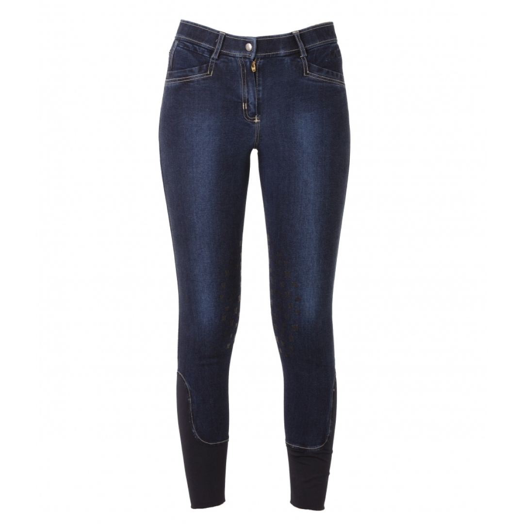 Mark Todd Ladies Silicone Full Seat Denim Breeches