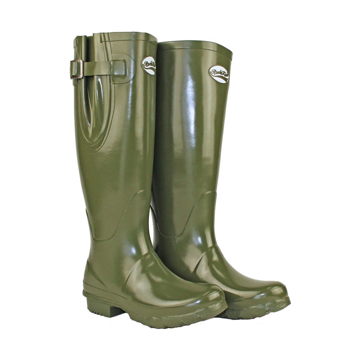 Rockfish Women's Tall Adjustable Gloss Wellington