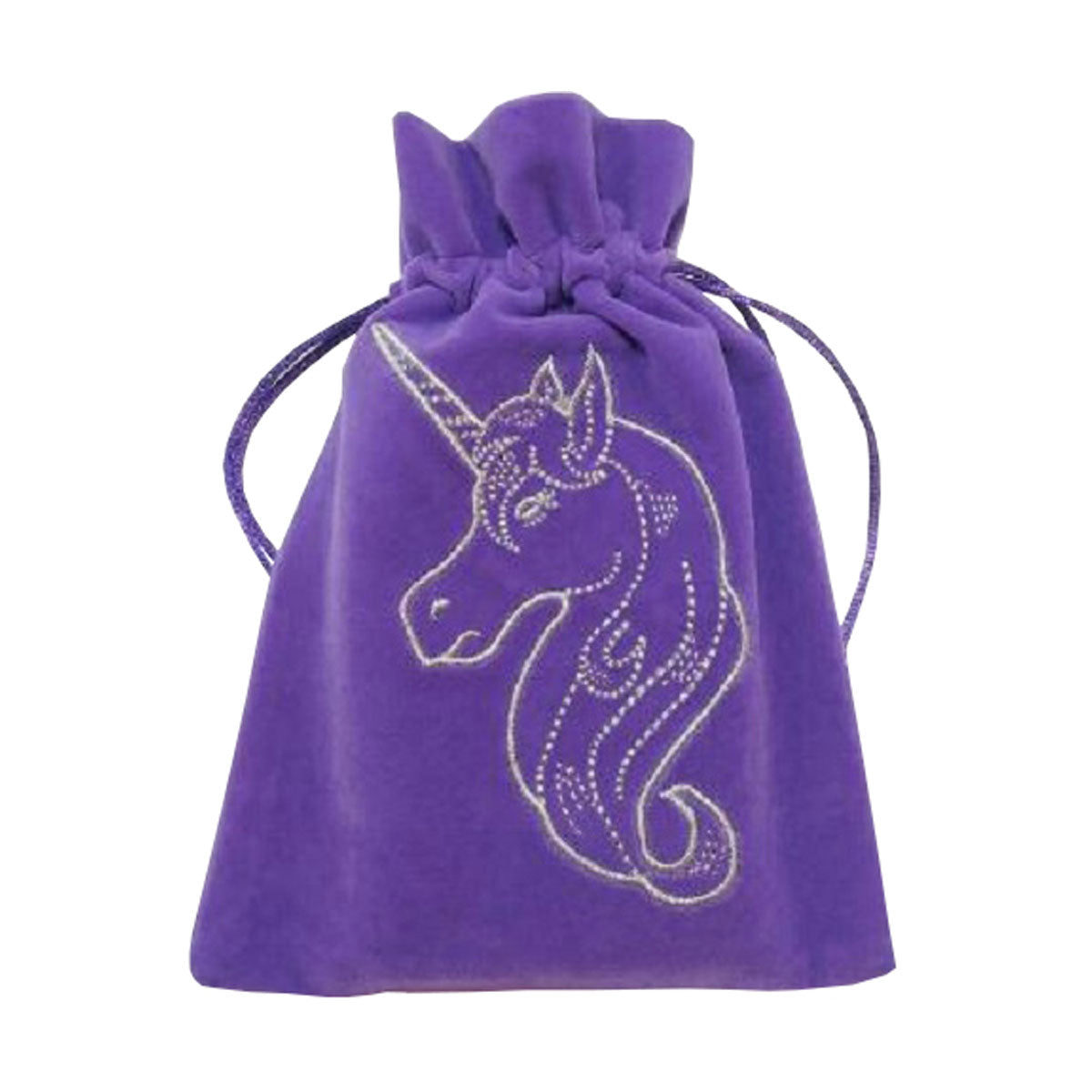 LazyOne Unicorn Embroidered Luxury Velvet Tarot Bag