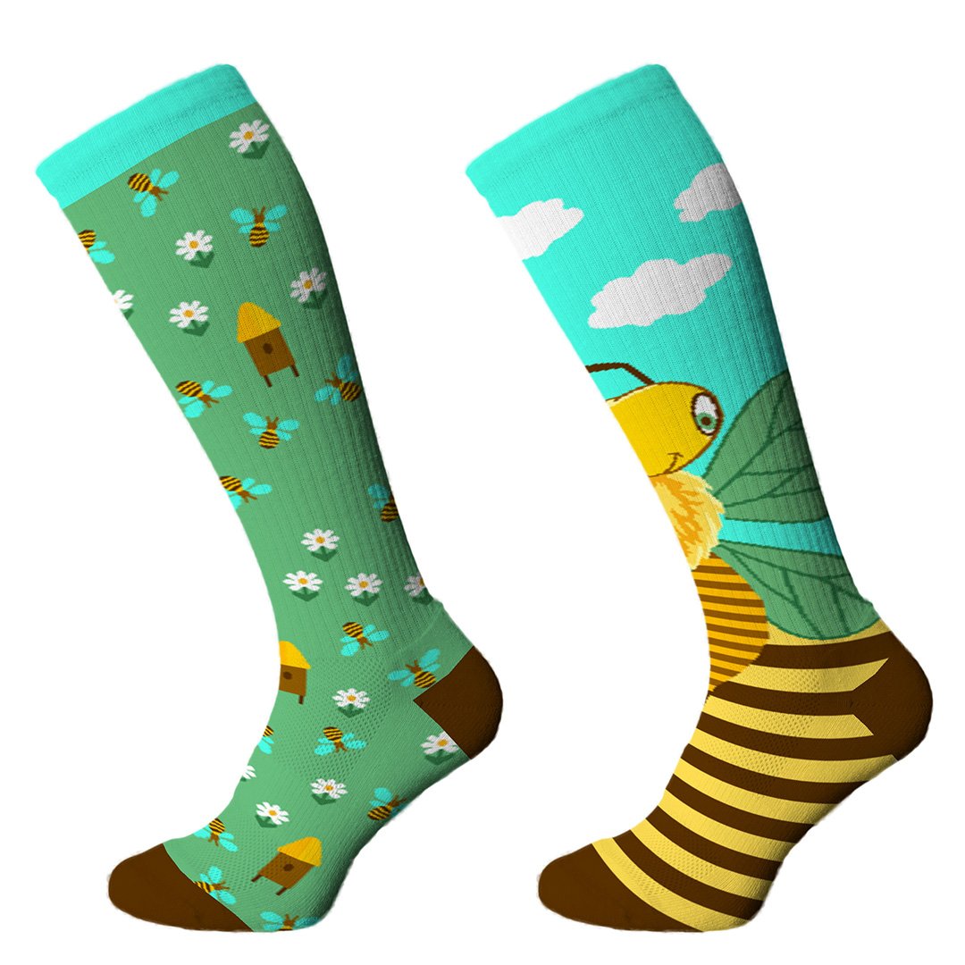 Comodo Adults Novelty Fun Socks Bee Hive