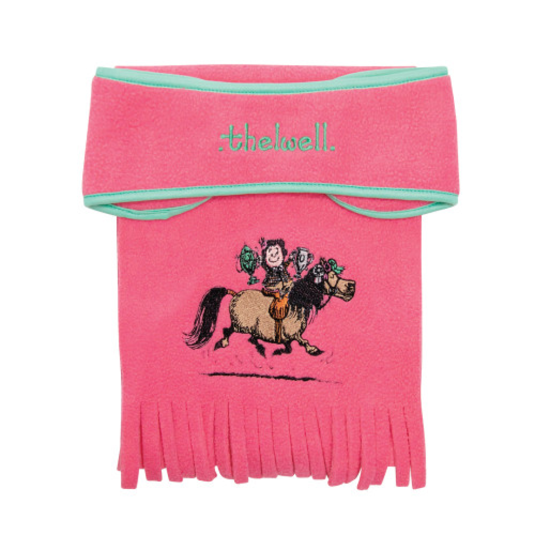 Hy Equestrian Thelwell Collection Trophy Headband and Scarf Set