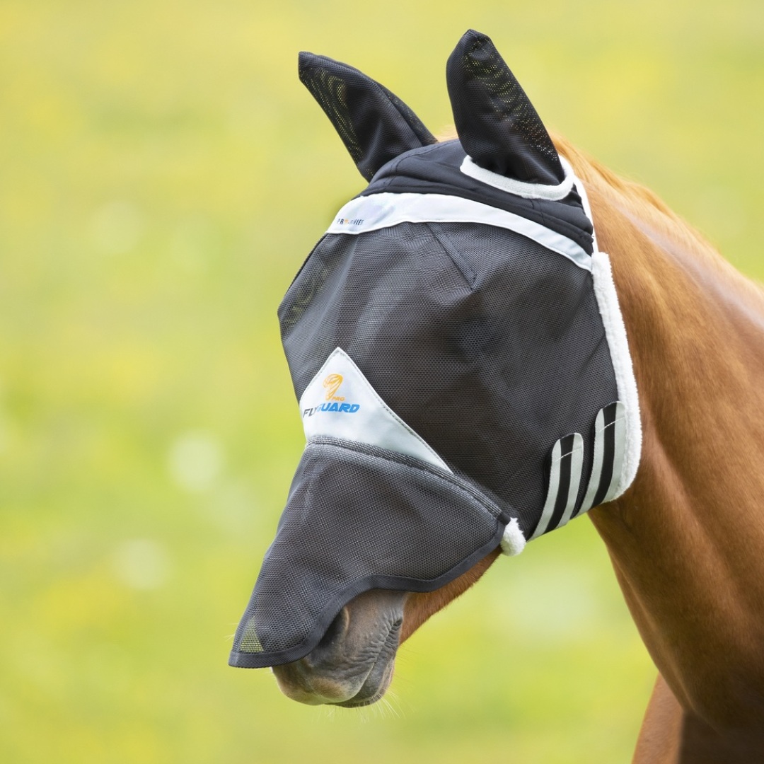 Shires FlyGuard Pro Durable Field Fly Mask With Nose & Ears