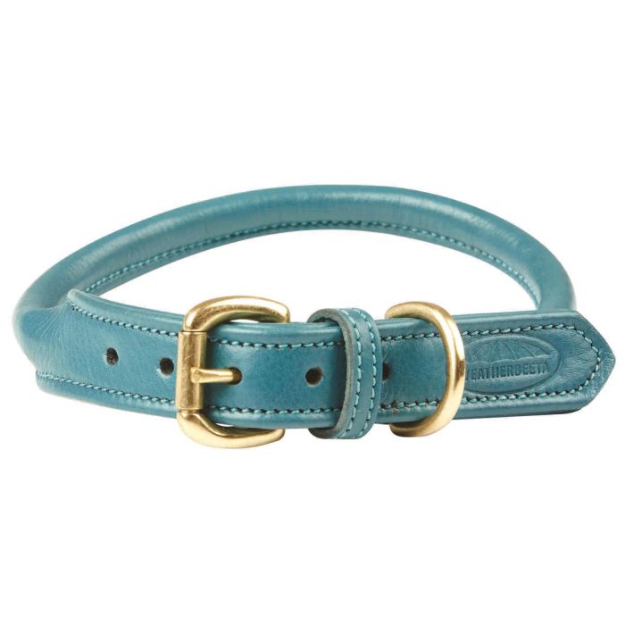Weatherbeeta Rolled Leather Dog Collar