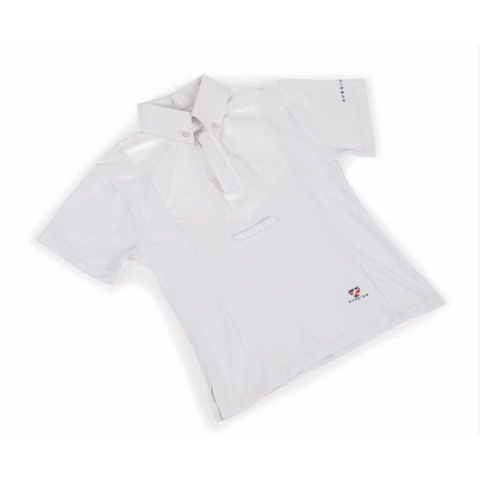 Shires Aubrion Childs Short Sleeve Tie Shirt