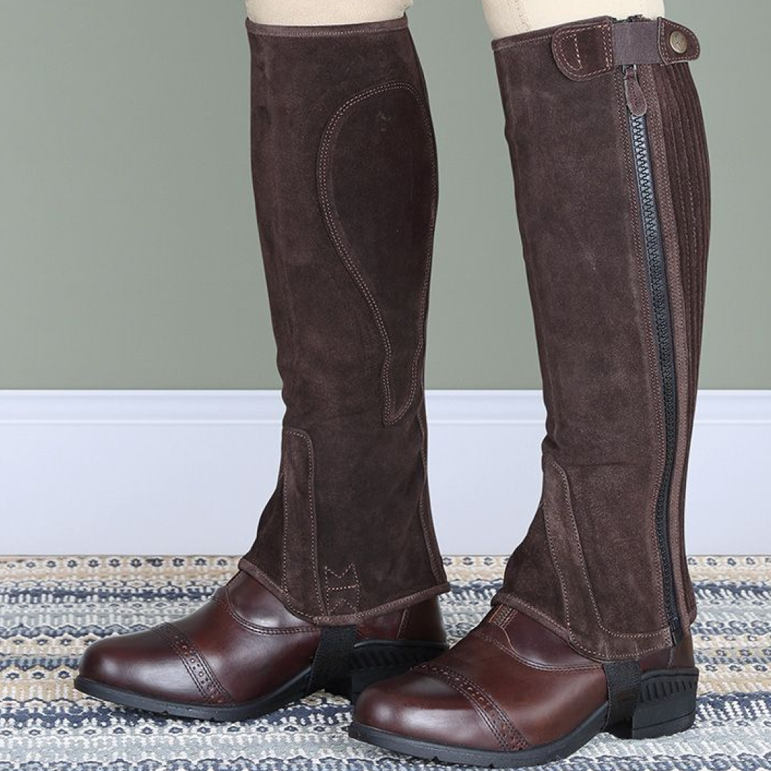 Shires Moretta Suede Childs Half Chaps