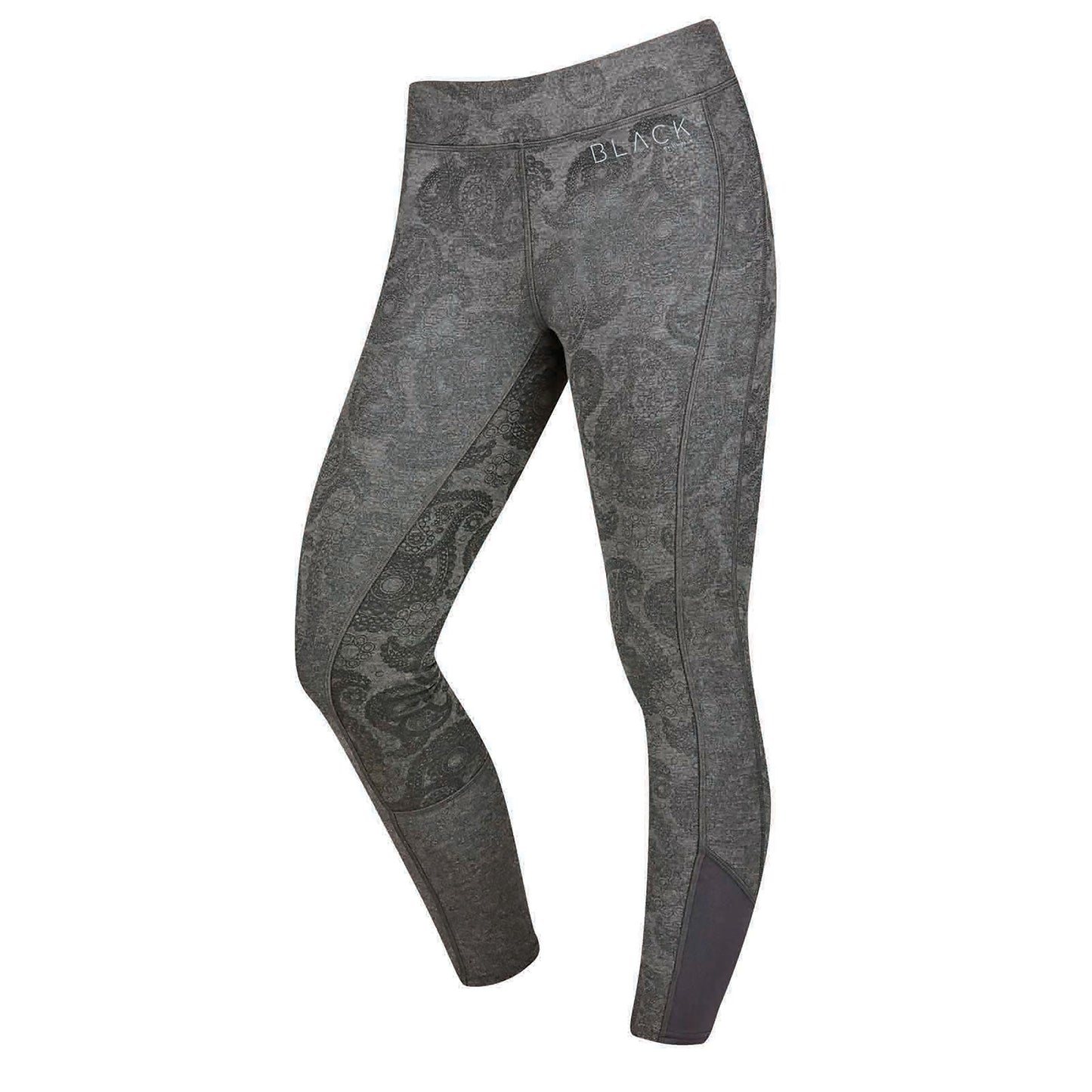Dublin Black Fleur Full Seat Tights
