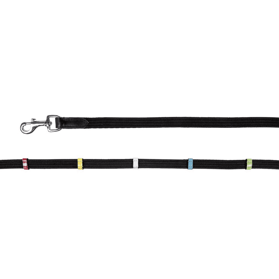HKM Web Reins With Coloured Loops