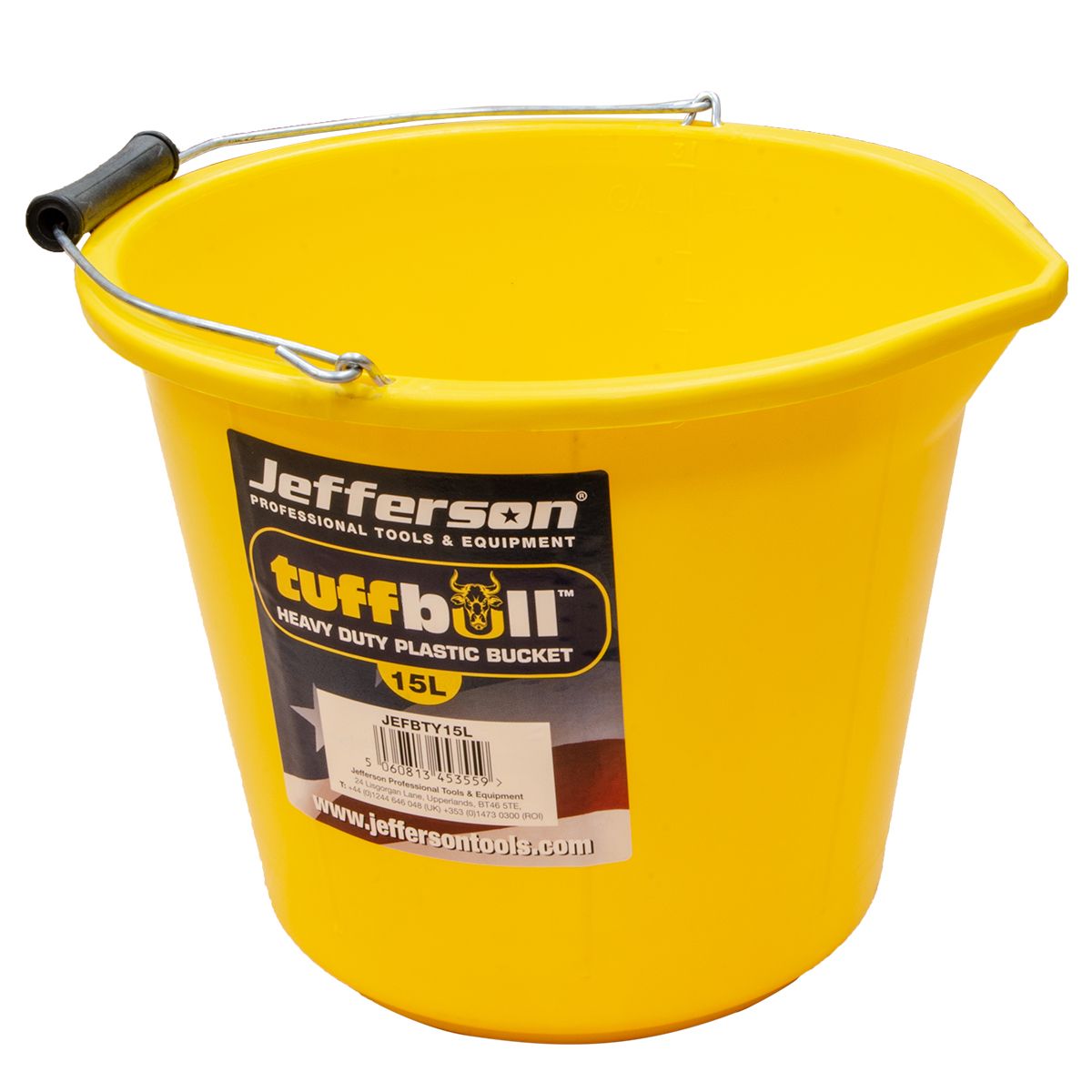 Jefferson 15 Litre Tuff-Bull Bucket