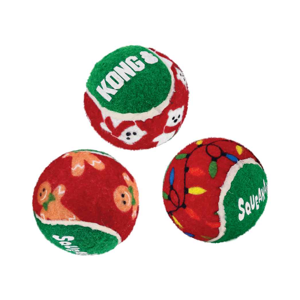 KONG Holiday Squeakair Balls