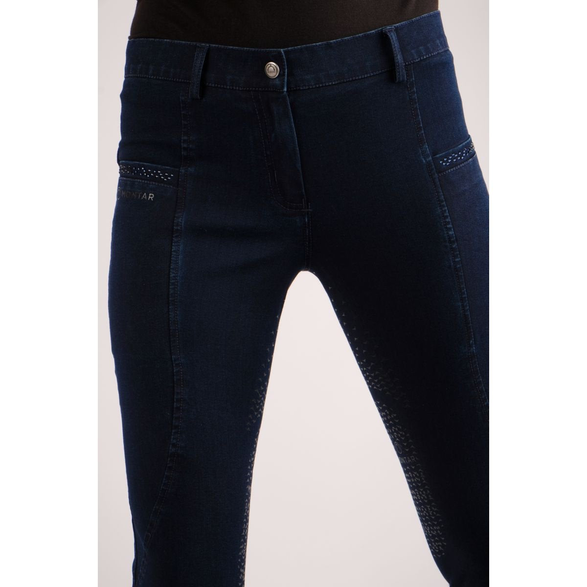 Montar Junior Crystal Detail Full Grip Adjustable Breeches