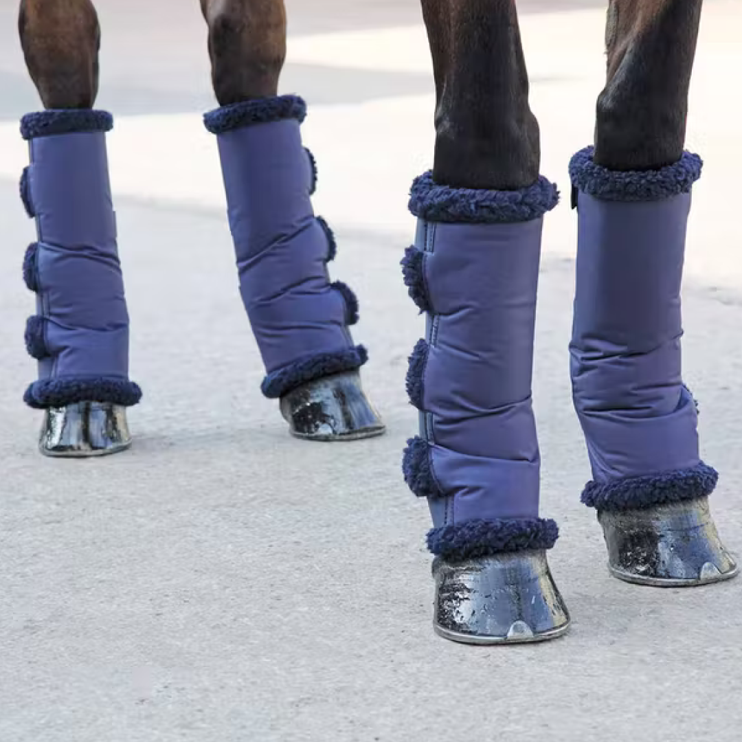 SHIRES Botas de viaje de vellón corta