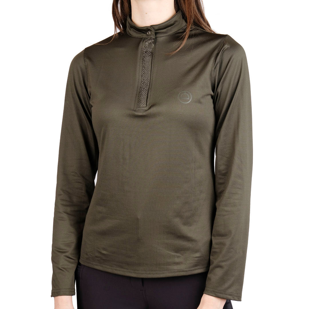 Montar Briella Crystal Detail Long Sleeve Ladies Base Layer