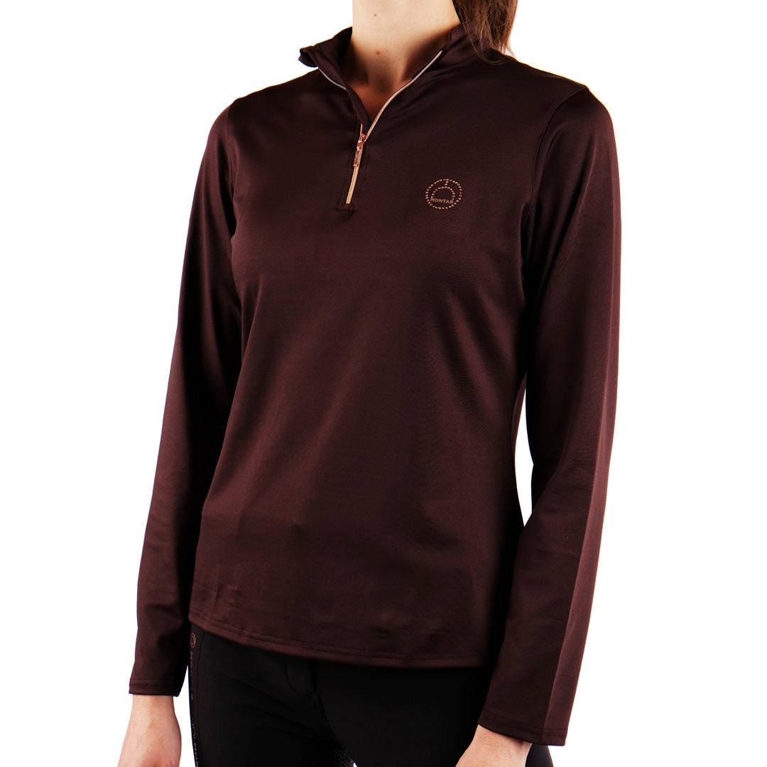 Montar Everly Rose Gold Crystal Long Sleeve Ladies Base Layer